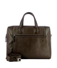 PIQUADRO CAMPIONARIO - PAN  15.6" leather PC briefcase dark-haired - Work Briefcases - 1