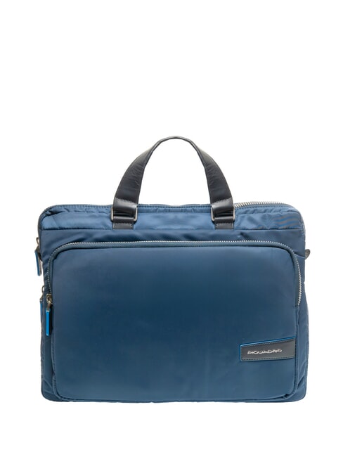 PIQUADRO PQ-RY Slim 14" laptop briefcase blue - Work Briefcases