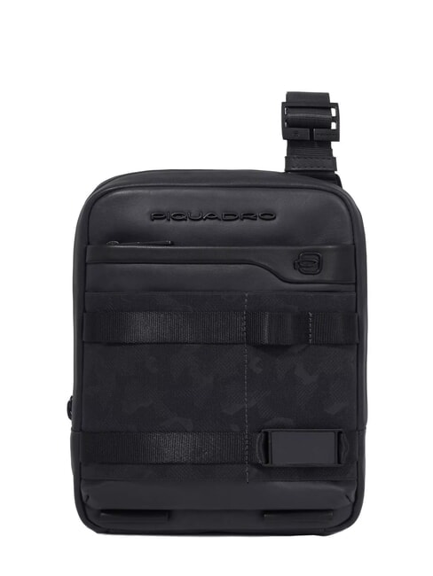 PIQUADRO FXP Leather bag Black - Over-the-shoulder Bags for Men
