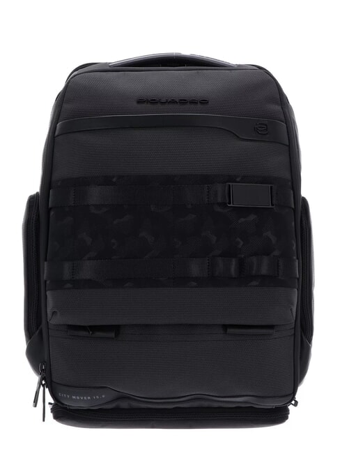 PIQUADRO FX Travel backpack for 15.6" laptop Black - Laptop backpacks