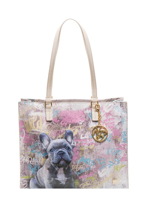 YNOT BEST FRIENDS Square shopping bag dog wall - Women’s Bags
