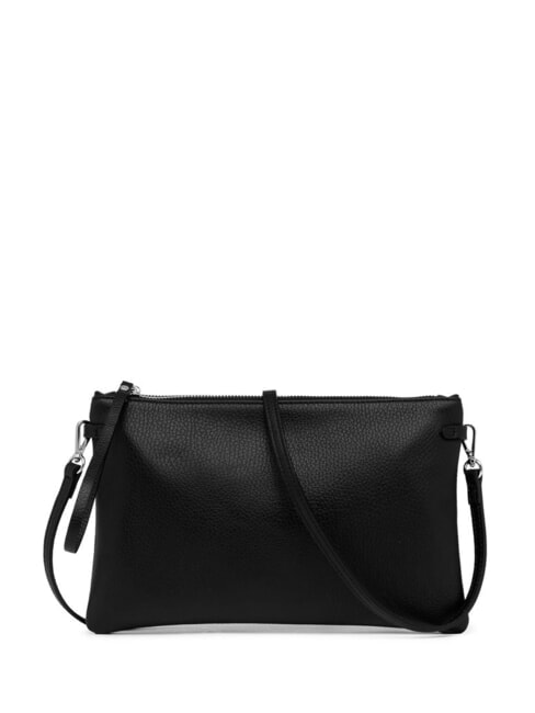 GIANNI CHIARINI HERMY Leather envelope bag with shoulder strap Black - Women’s Bags
