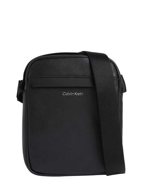 CALVIN KLEIN CK MUST Bag with pocket on black - Over-the-shoulder Bags for Men