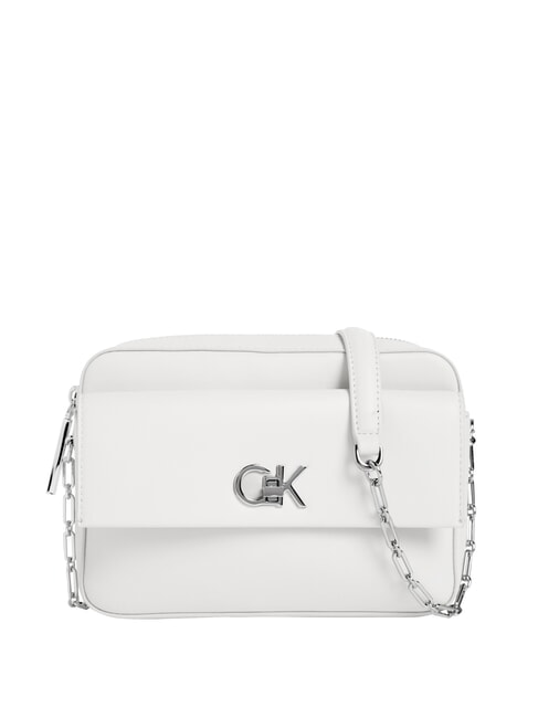 CALVIN KLEIN CK RE-LOCK Shoulder bag with pocket lily white - Women’s Bags