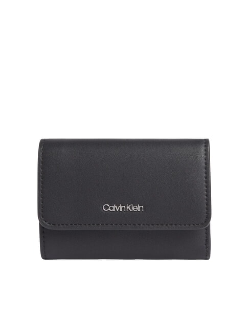 CALVIN KLEIN CK MUST Compact wallet on black - Women’s Wallets