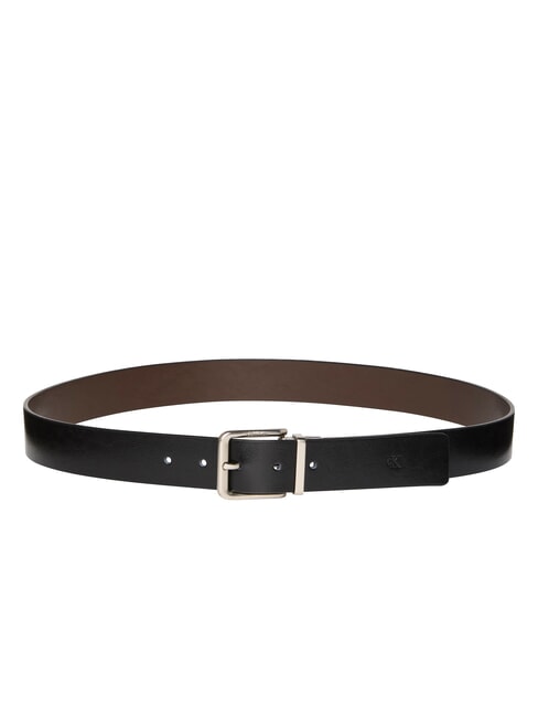 CALVIN KLEIN CKJ PIN BUCKLE Double-sided belt that can be shortened black/delicious/pewter - Belts