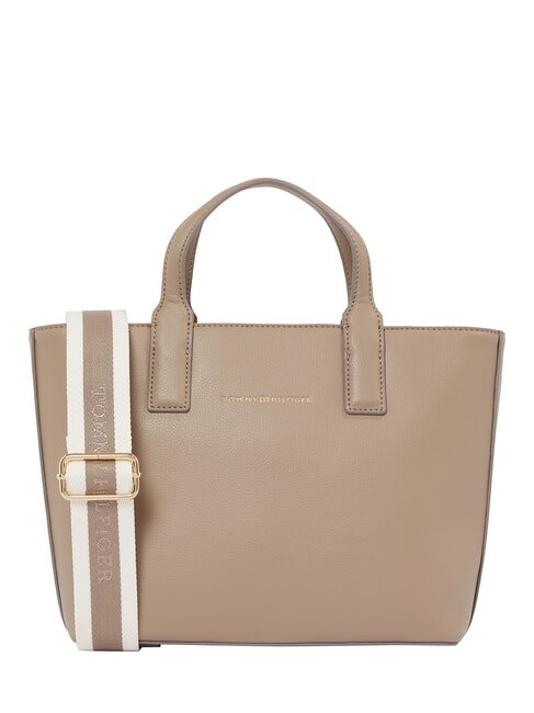 TOMMY HILFIGER TH LOGOTAPE Handbag, with shoulder strap coastal taupe - Women’s Bags