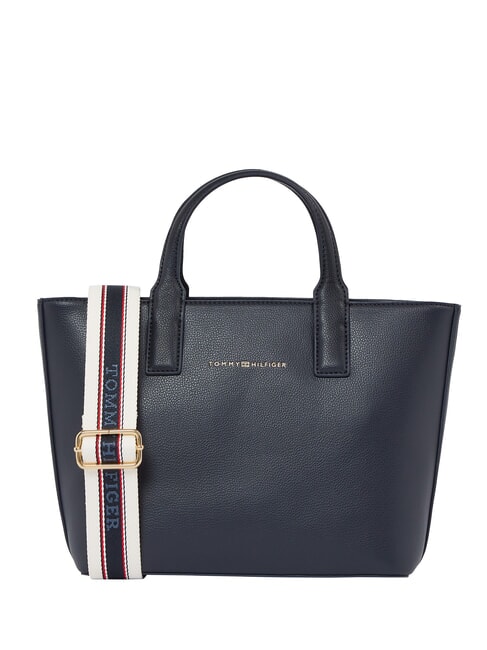 TOMMY HILFIGER TH LOGOTAPE Handbag, with shoulder strap space blue / black - Women’s Bags