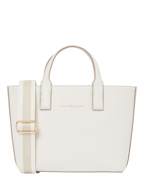 TOMMY HILFIGER TH LOGOTAPE Handbag, with shoulder strap ivory petal - Women’s Bags