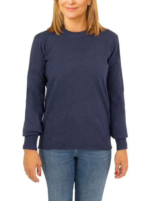 JOHN RICHMOND PARANA Lurex crew neck cardigan blue - Women's Sweaters