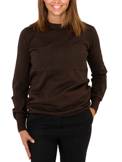 JOHN RICHMOND PARANA Lurex crew neck cardigan dark - Women's Sweaters