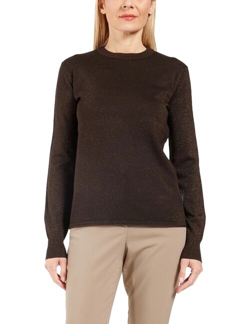 JOHN RICHMOND PARANA Lurex crew neck cardigan dark - Women's Sweaters