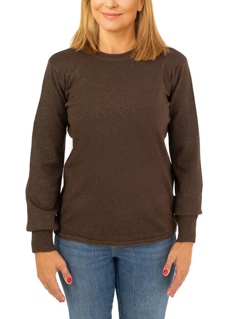 JOHN RICHMOND PARANA Lurex crew neck cardigan dark - Women's Sweaters