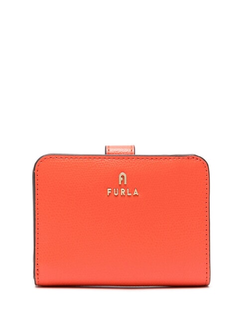 FURLA CAMELIA COMPACT Small leather wallet paprika+azalea int. - Women’s Wallets