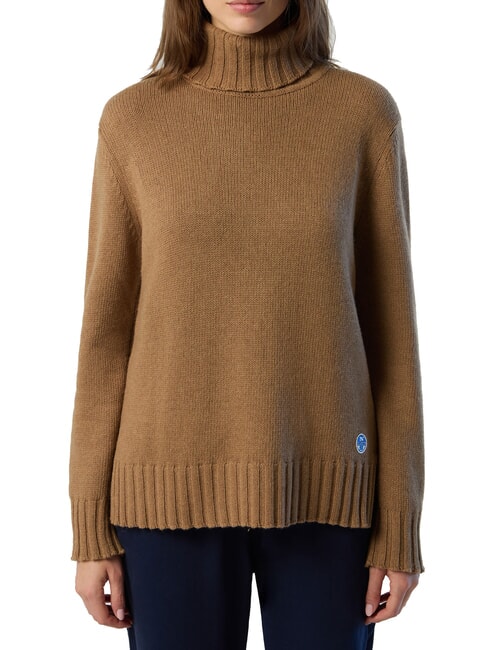 NORTH SAILS 5GG  Turtleneck sweater camel - Women's Sweaters