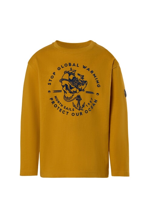 NORTH SAILS GRAPHIC KIDS Long-sleeved cotton shirt golden spice - Child T-shirt