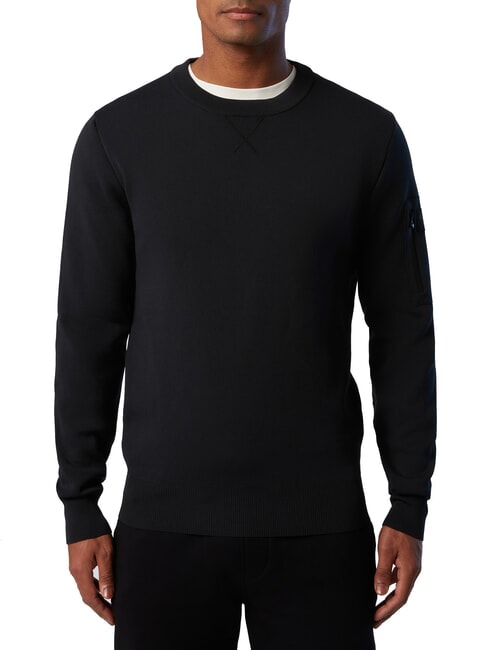 NORTH SAILS 12GG  Crewneck sweater black - Men's Sweaters