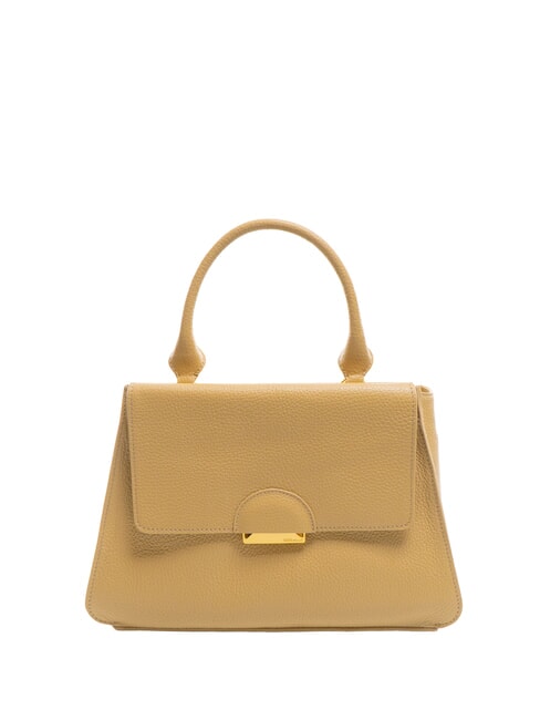 COCCINELLE TALEA Mini leather briefcase bag fresh beige - Women’s Bags