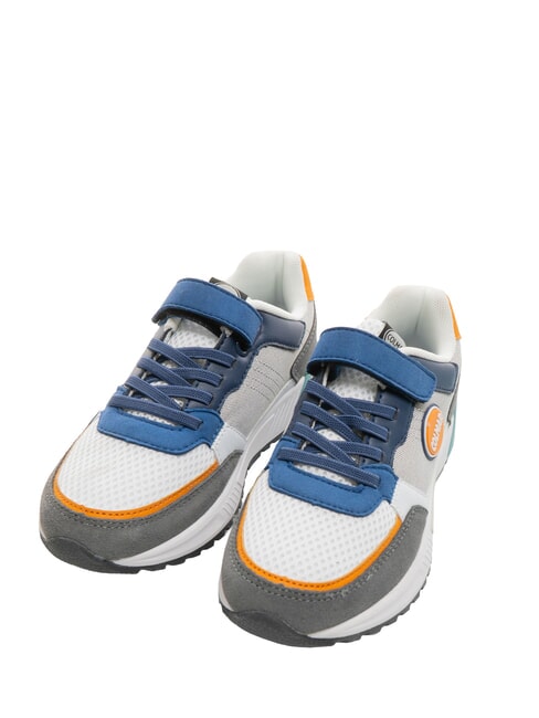 COLMAR DALTON DIP Sneaker with tear white/blue/gray/orange - Baby Shoes