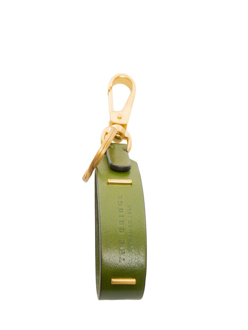 THE BRIDGE DUCCIO  Leather Keychain cypress abb. gold - Key holders