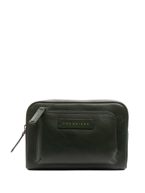 THE BRIDGE FILIPPO Leather clutch with cuff malachite/rut. dark - Beauty Case