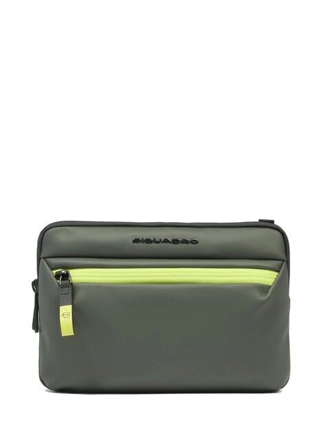 PIQUADRO CORNER SPECIALE GOMMATO iPad®mini pouch GREEN - Tablet holder& Organizer