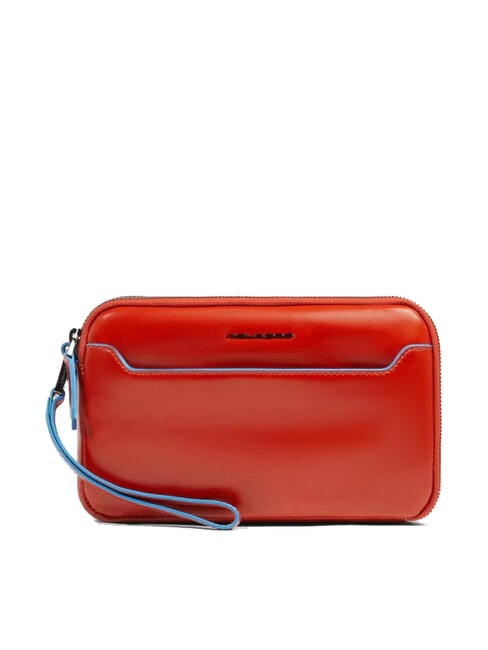 PIQUADRO BLUE SQUARE Men's leather clutch bag leather4 - Tablet holder& Organizer