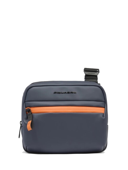 PIQUADRO CORNER SPECIALE GOMMATO Water repellent bag blue - Over-the-shoulder Bags for Men
