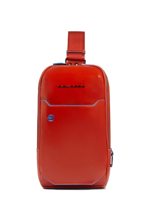 PIQUADRO BLUE SQUARE Leather One-Shoulder Backpack Bag leather4 - Over-the-shoulder Bags for Men