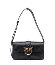 PINKO LOVE ONE CLASSIC Leather bag with double shoulder strap - Women’s Bags