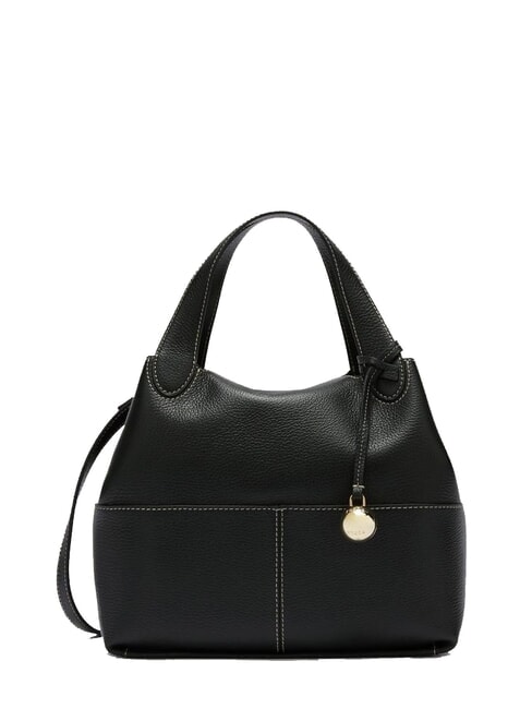 FURLA PRIMROSE Hercules Print Leather Tote Bag Black - Women’s Bags