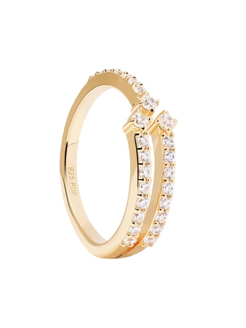 PDPAOLA THE NEW ESSENTIALS SISI Gold Plated Zirconia Ring gold - Rings