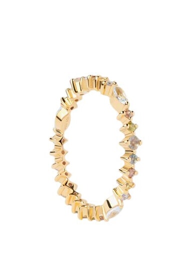 PDPAOLA COLOR LOTUS Ring with colored stones gold - Rings