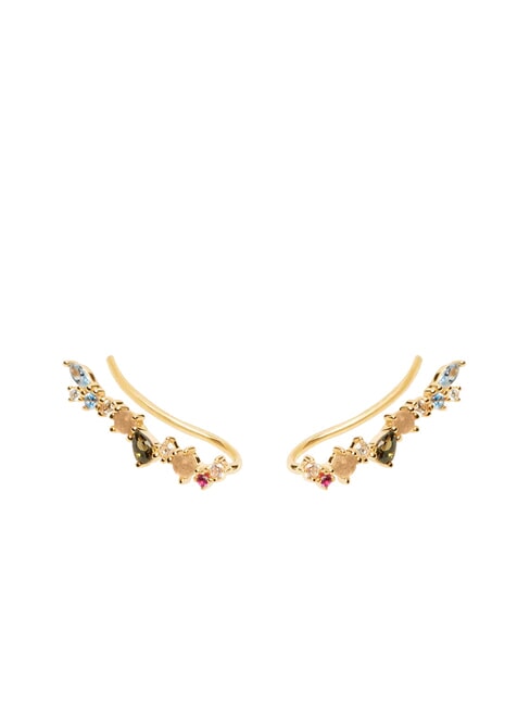 PDPAOLA ATELIER EUPHORIA Earrings with colored stones gold - Earrings