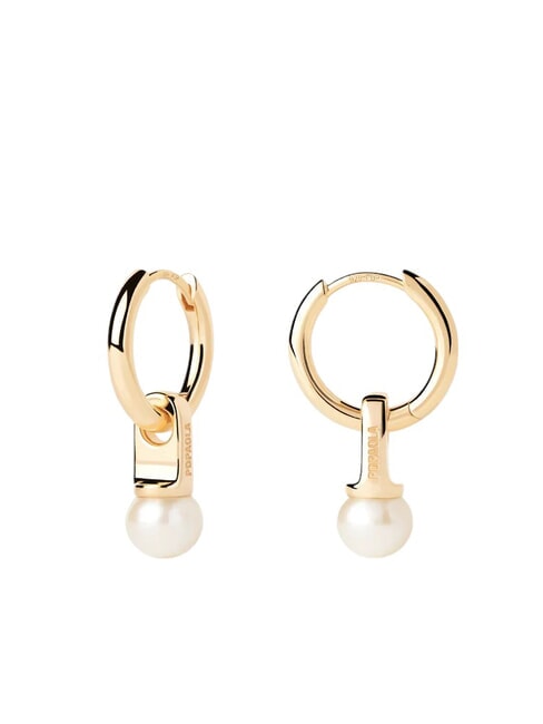 PDPAOLA THE NEW ESSENTIALS LA PERLA Gold Plated Hoop Earrings gold - Earrings