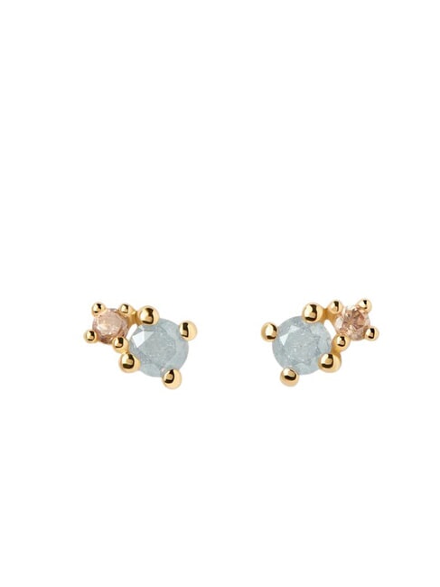 PDPAOLA COLOR FOG Stud earrings with colored stones gold - Earrings