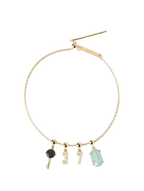 PDPAOLA CHARMS Gold plated bracelet with charms gold - Bracelets
