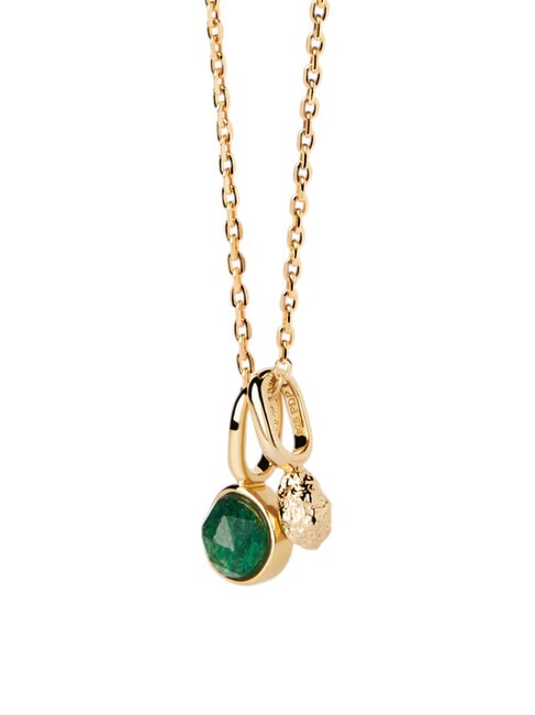 PDPAOLA SILHOUETTES OASIS Gold plated necklace with two pendants gold - Necklaces