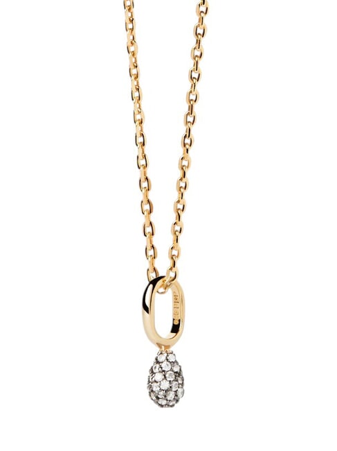 PDPAOLA SILHOUETTES PAVE' LAVA Pavé Drop Pendant Necklace gold - Necklaces