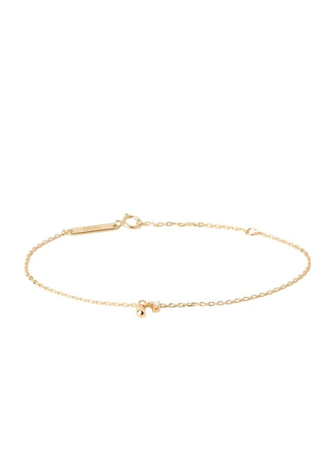 PDPAOLA THE NEW ESSENTIALS KIRA Chain bracelet with round zirconia and drop pendant gold - Bracelets