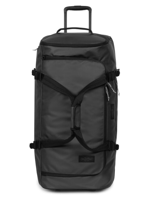 EASTPAK DUFFEL PACK WHEEL L Large water-repellent duffel bag trolley tarp black2 - Semi-rigid Trolley Cases