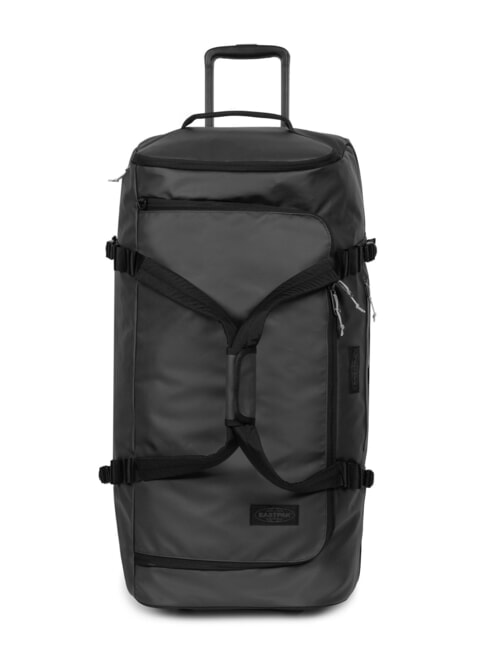 EASTPAK DUFFEL PACK WHEEL M Medium water-repellent duffel bag trolley tarp black2 - Semi-rigid Trolley Cases