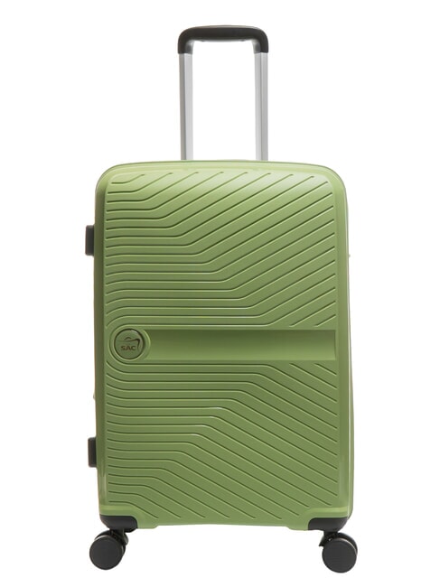 LESAC SLIDE Medium Expandable Trolley sage green - Rigid Trolley Cases