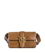 PINKO LOVE ONE CLASSIC Leather bag with double shoulder strap - Women’s Bags