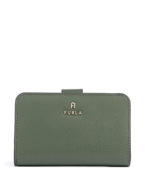 FURLA CAMELIA Women's leather wallet olive+light sage int. - Women’s Wallets