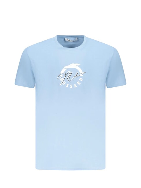 TRUSSARDI BASIC  Cotton T-Shirt azure - T-shirt