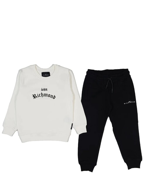 JOHN RICHMOND GUMMEL Sweatshirt + Pants milk/black - Children's tracksuits