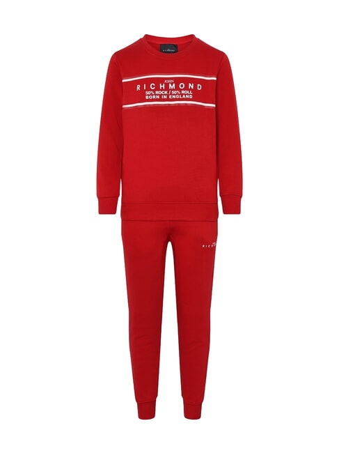 JOHN RICHMOND MARGA  Cotton tracksuit red/red - Children's tracksuits