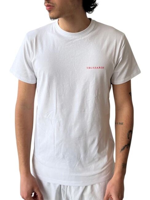 TRUSSARDI BRUSH  Short-sleeved T-shirt white - T-shirt