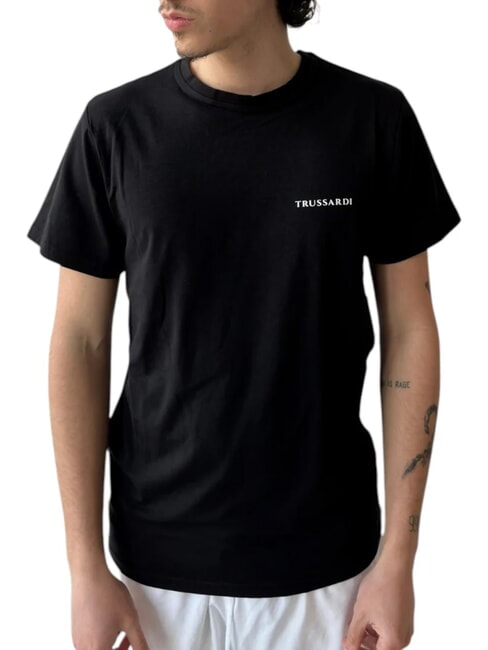 TRUSSARDI BRUSH  Short-sleeved T-shirt black - T-shirt
